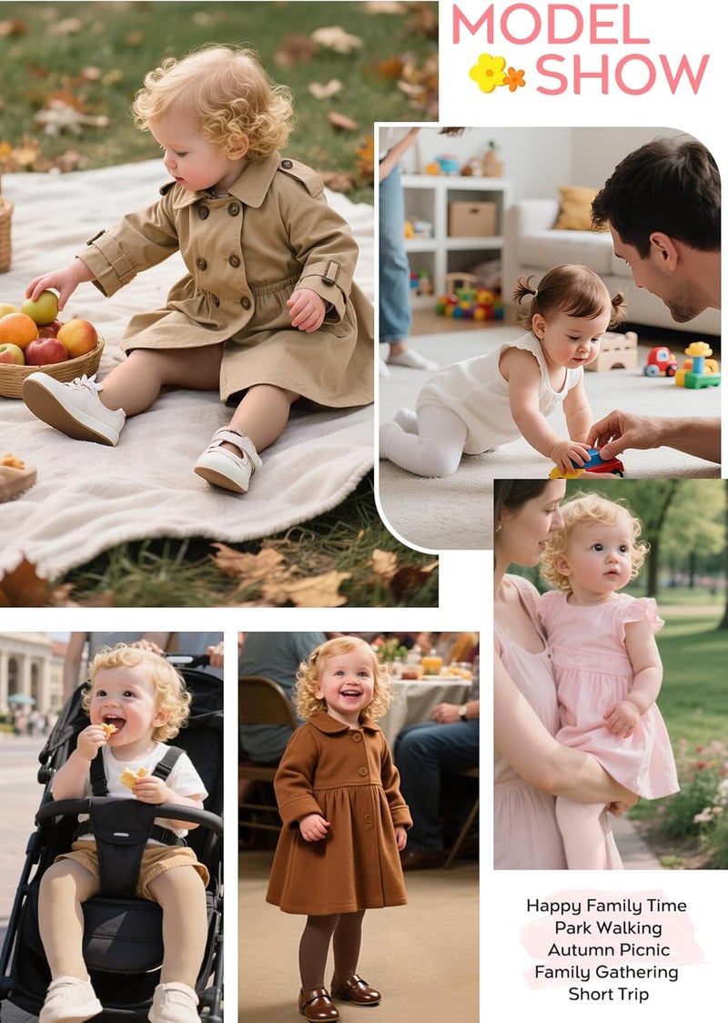 Zando Toddler Tights for Girls - Ultra Soft Full-Footed Seamless Ballet Tights for Halloween and Christmas 2 Pack 1-2T - Image 5